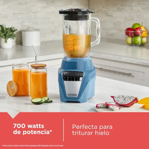 Licuadora Ice Crush Jarra Plástica 1.25L Celeste 700W Black and Decker BL0877-1ADLA - Image 2