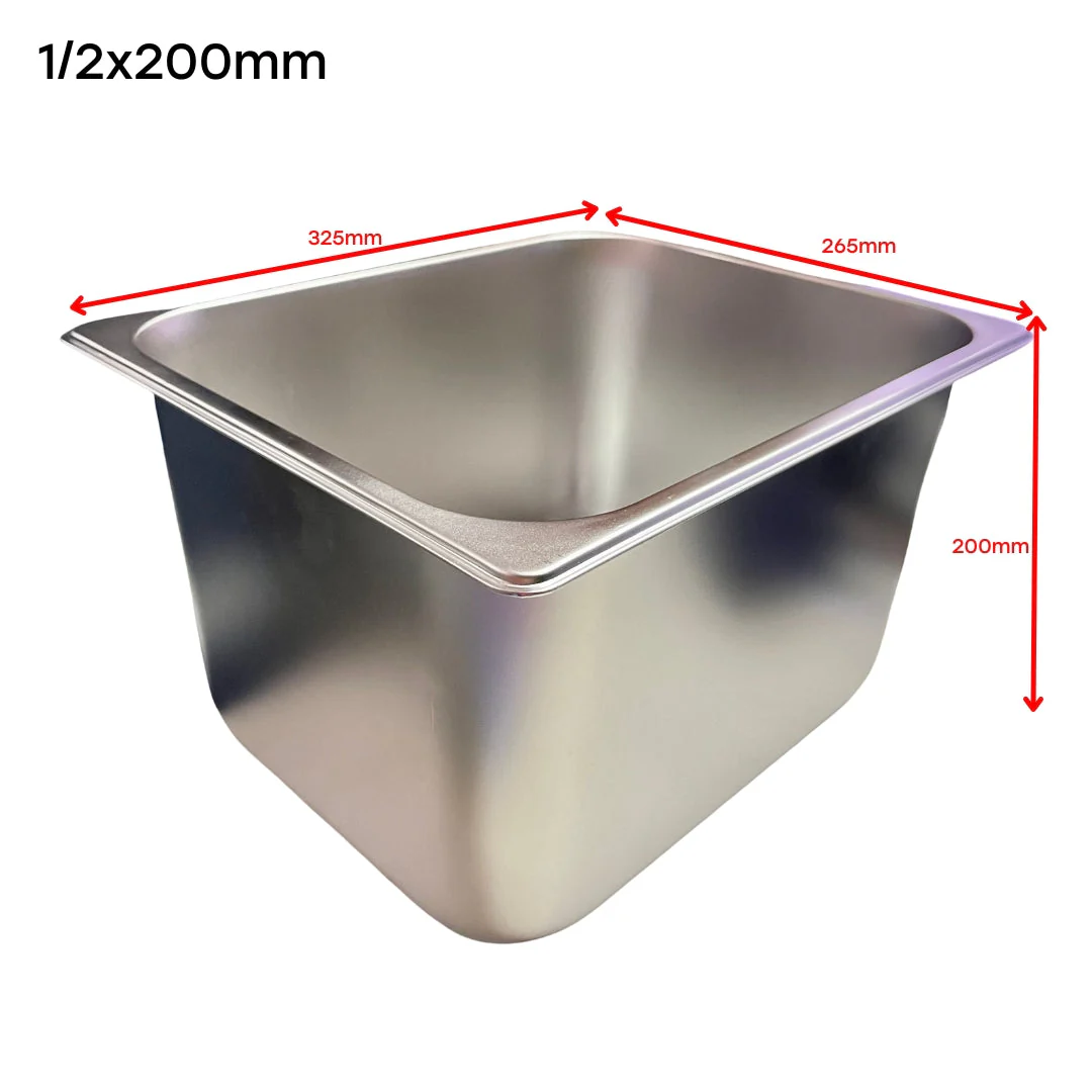 Bandeja GN Pan de Acero Inoxidable 1/2x200mm 325*265*200mm H5412