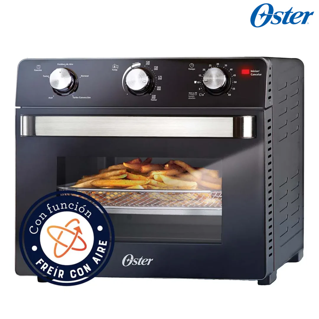 Horno con Freidora de Aire 22L Antiadherente Negro Oster TSSTTVMAF1NS