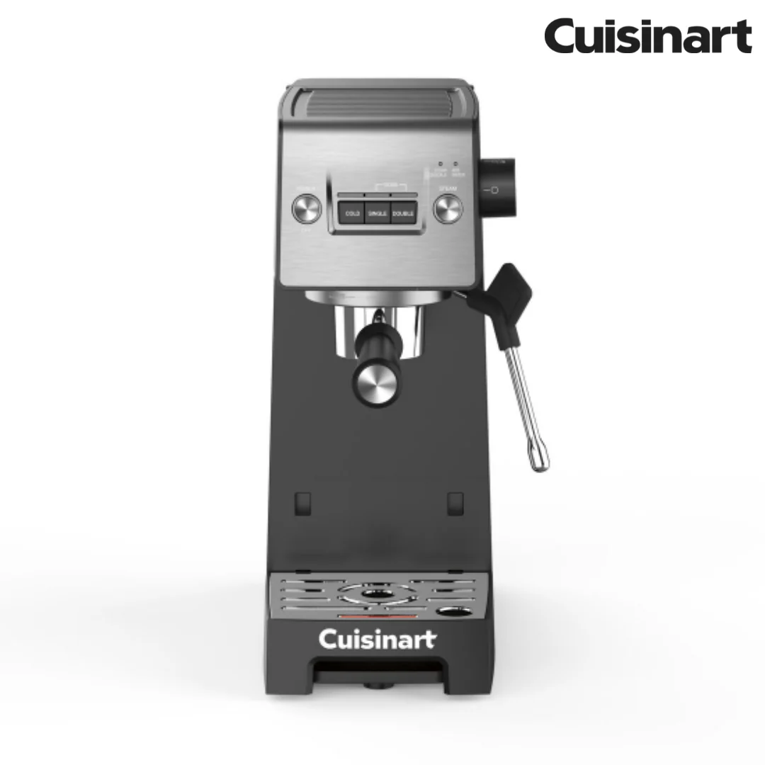 Cafetera de Café Espresso Bar Slim 15 Bares 1.5L Cuisinart EM-160 Coffee. Expresso.