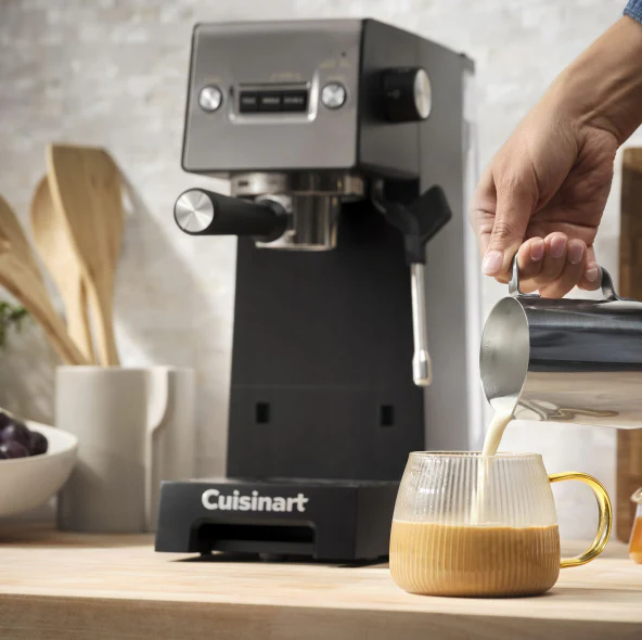 Cafetera de Café Espresso Bar Slim 15 Bares 1.5L Cuisinart EM-160 Coffee. Expresso. - Image 3