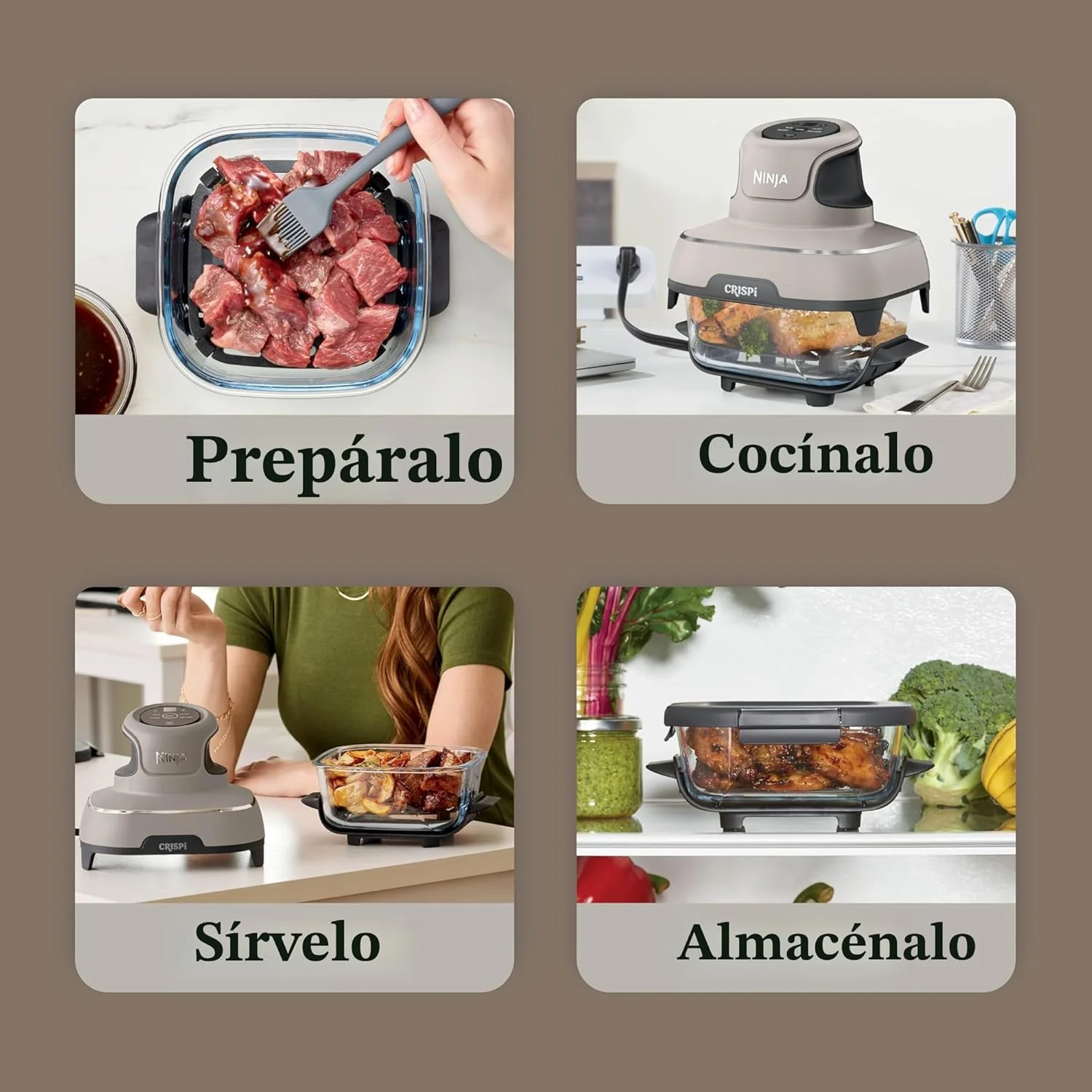 Freidora de Aire Crispi Pro 4 en 1 Portátil Ninja Stone FN101ST - Image 13
