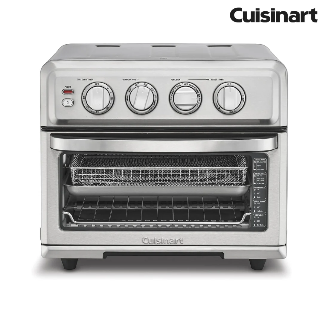 Horno Tostador con Freidora de Aire 8 en 1 1800W 70L Cuisinart TOA-70NAS