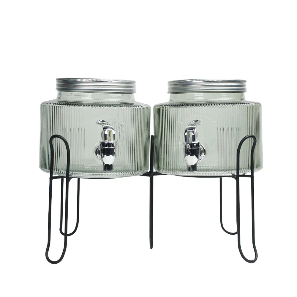 Set 2 Envases con Dispensador de Vidrio 2.5L NS434047