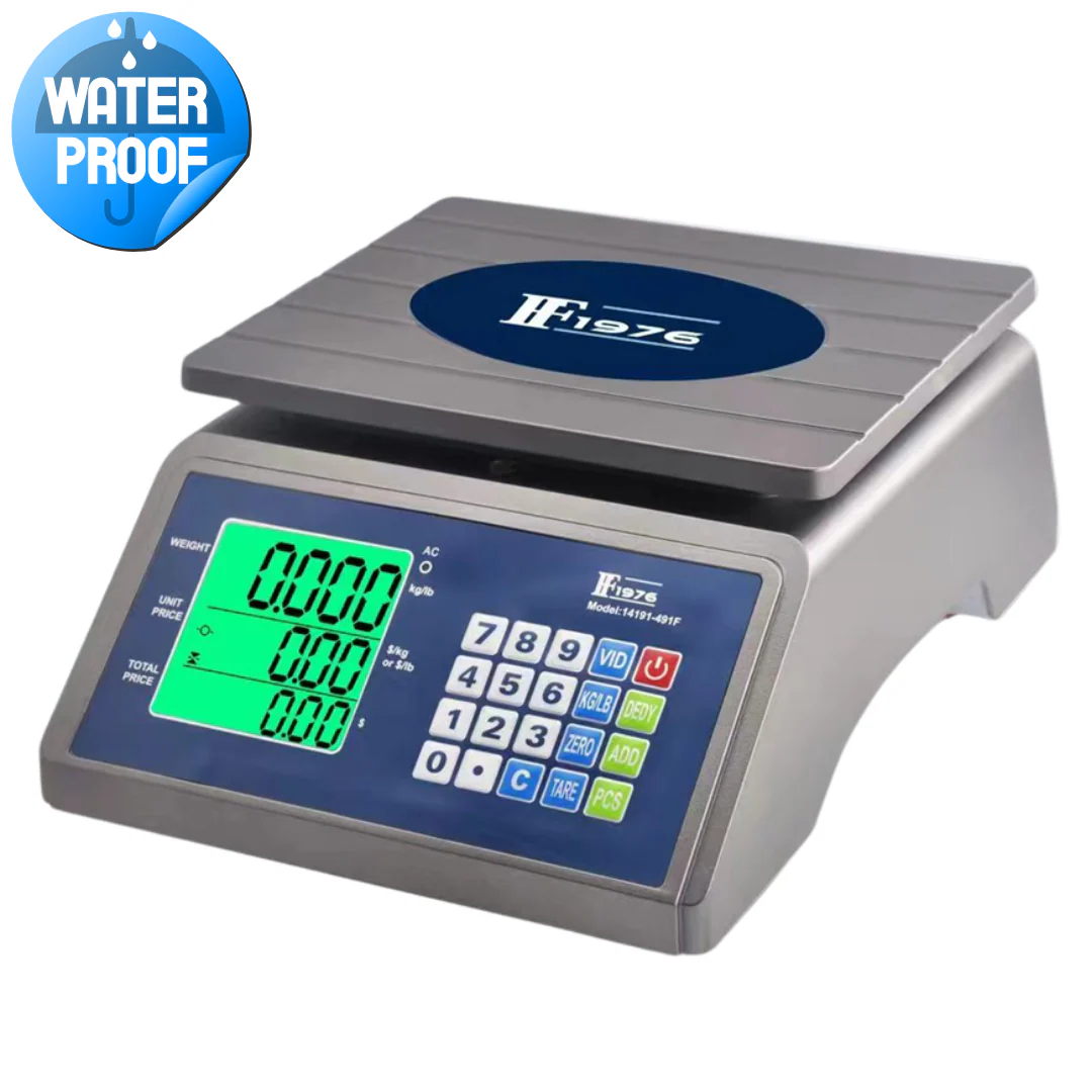 Balanza Digital de 40Kg Resistente al Agua Recargable F1976 14191-491 Báscula. Pesa.