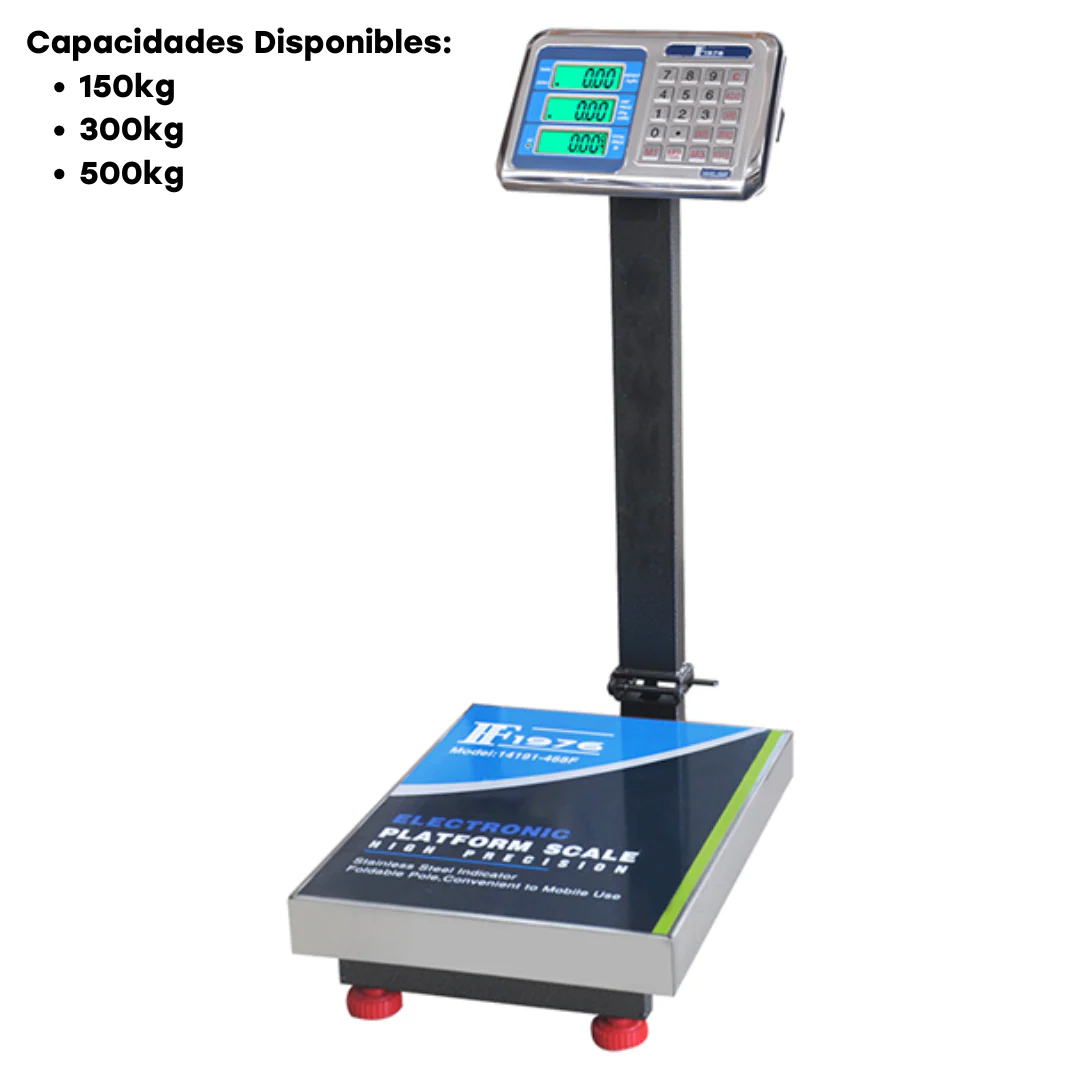 Balanzas Digital de Pedestal 150kg, 300kg & 500kg Balanza de piso. Balanza de plataforma. Báscula. Pesa.