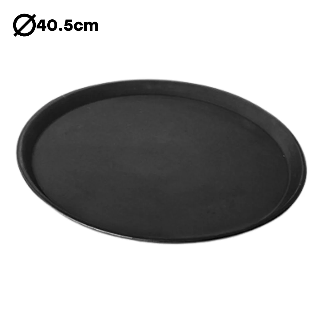 Bandeja Antideslizante Redondo 40.5cm Negro 807007