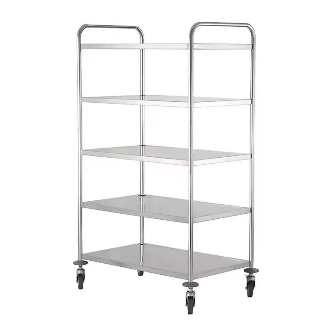 Carrito de 5 Niveles en Acero Inoxidable 80.5x46x146cm 101302 - Image 2
