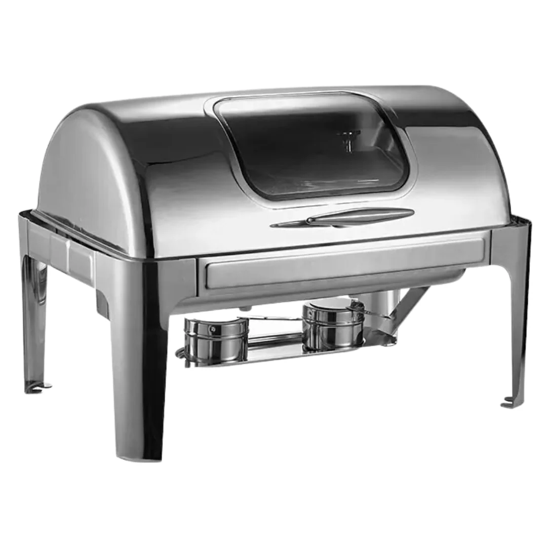 Chafing Dish Hotelero Rectangular de Acero Inoxidable de 9 Litros 432102 Buffet.