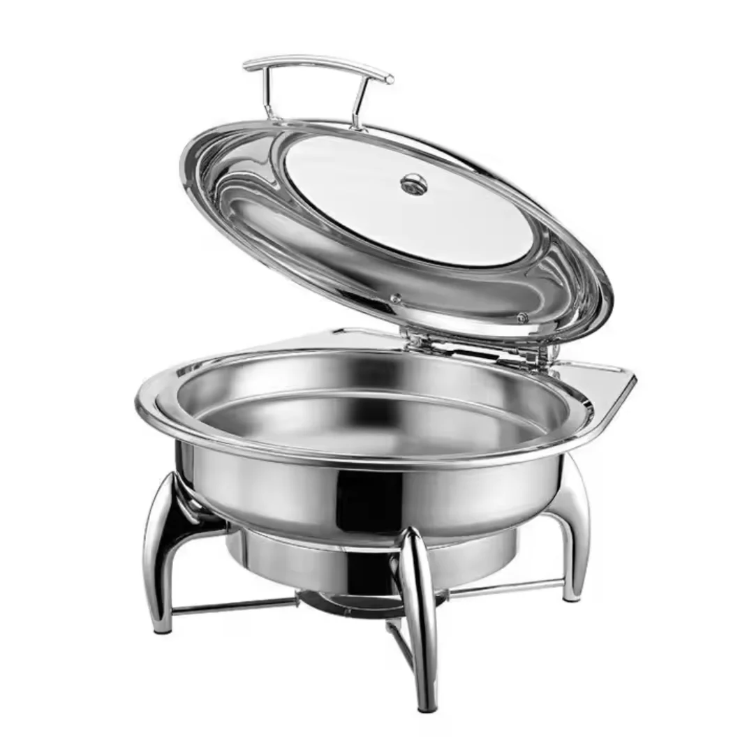 Chafing Dish Hotelero Redondo de Acero Inoxidable 6 Litros 430602 - Image 3