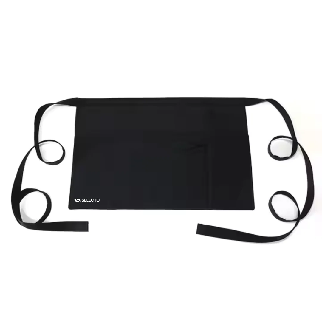 Delantal de Mesero de Polyester Negro 60x30cm HVB20031