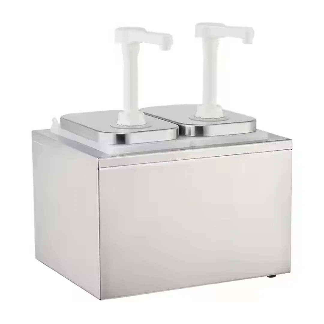 Dispensador de Salsa en Acero Inoxidable 3L+3L 606302