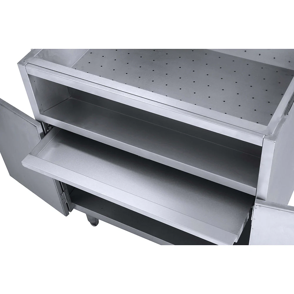 Calentador de Papas Fritas con 2 Gaveteros en Acero Inoxidable 100x70x158cm HCW-833 - Image 4