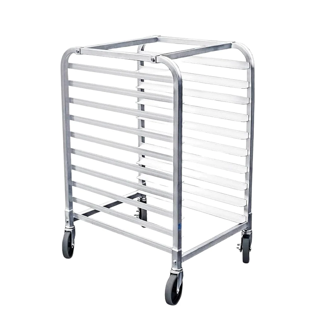 Carrito de Panadería 10 Niveles en Acero Inoxidable para Bandejas de 60x40cm 110102C