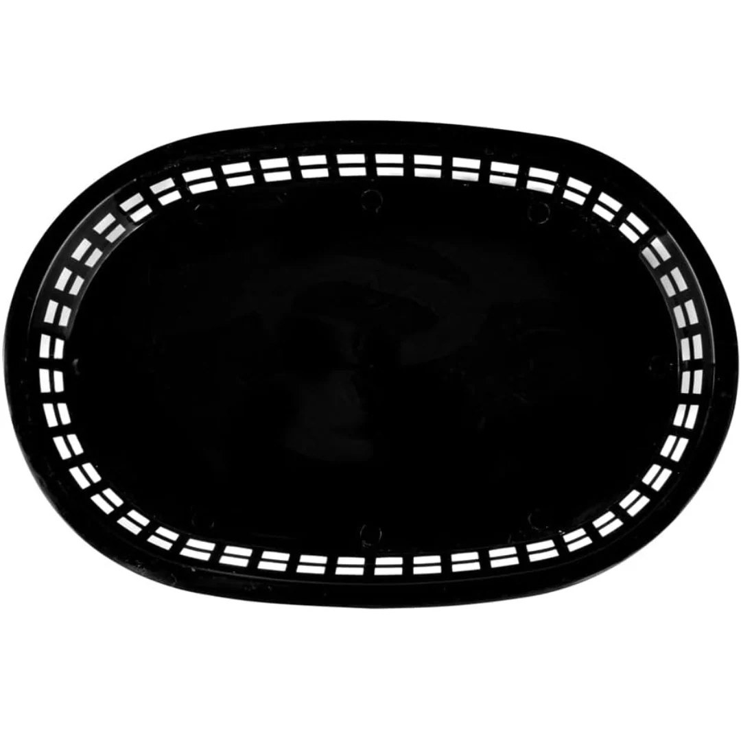 Cesta Ovalada Plástica Negra 4x27.5x17.5cm HVB810 - Image 3
