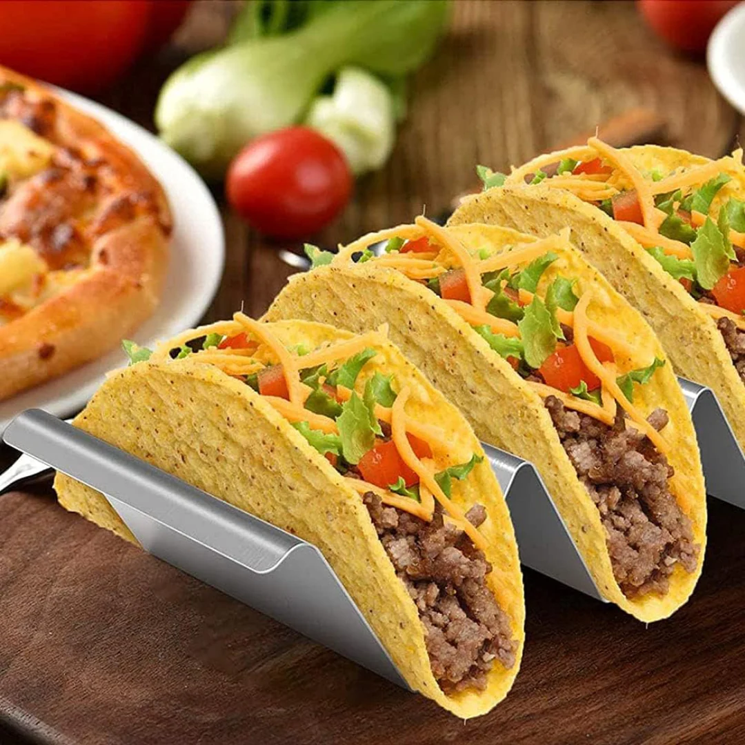 Soporte para Tacos 4 Compartimientos de Acero Inoxidable 500703 - Image 6