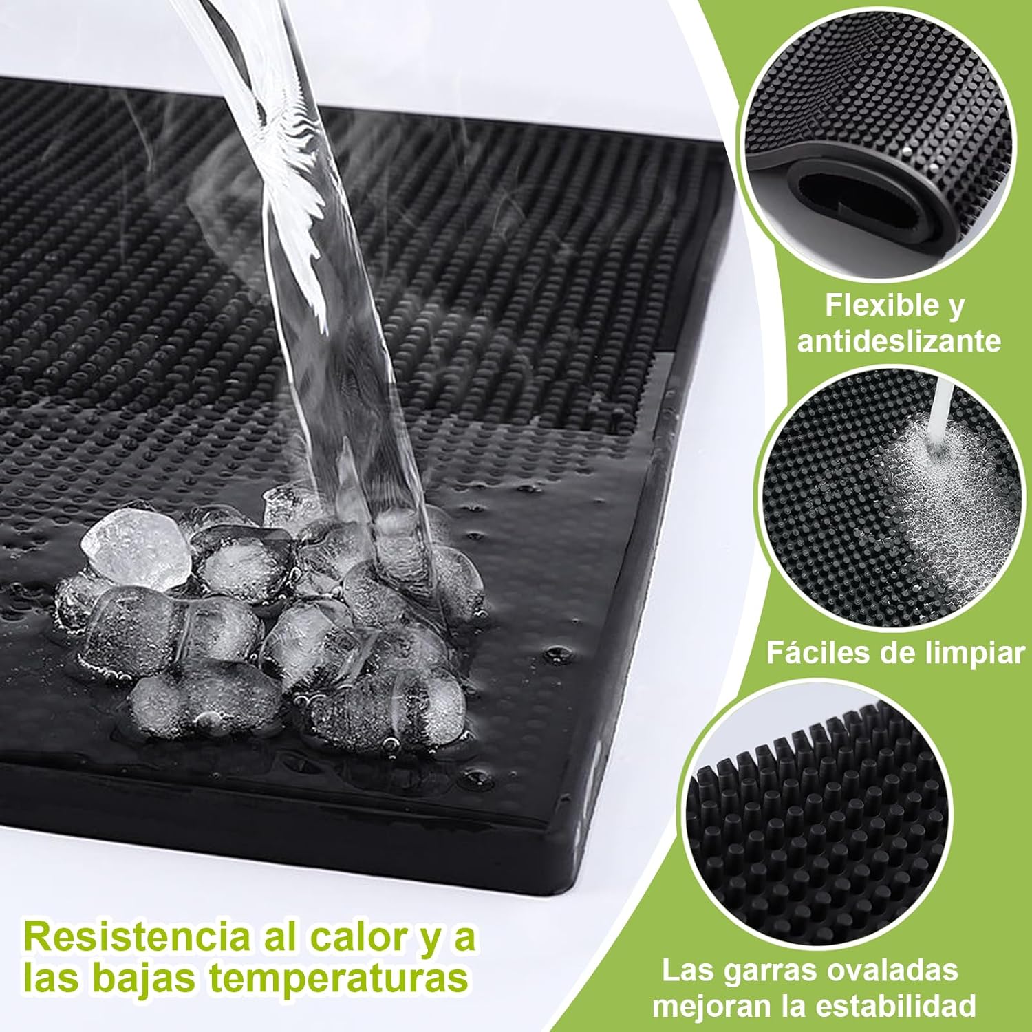 Tapete para Bar de PVC Negro 60x30cm HVB309 - Image 5