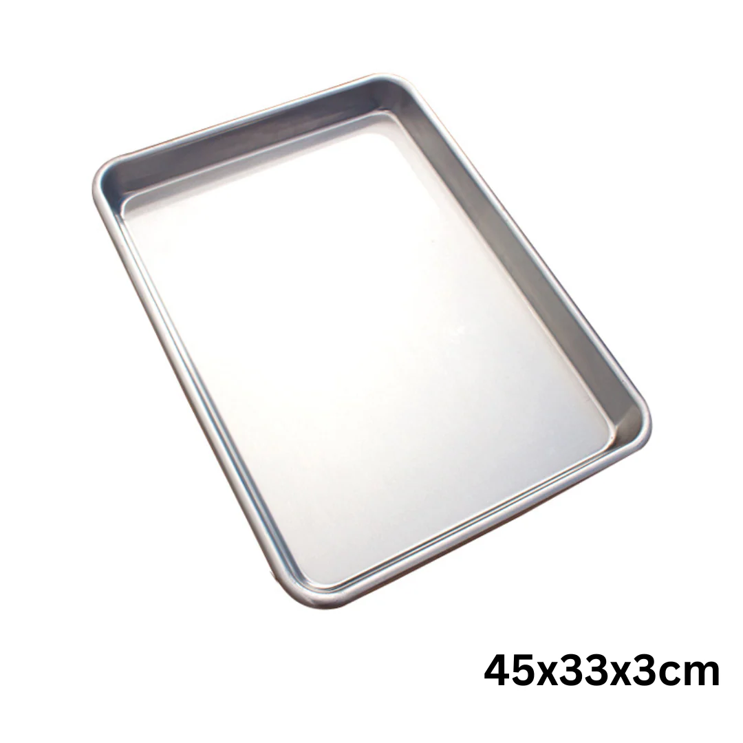 Bandeja de Aluminio para Hornear 45x33x3cm B-4533