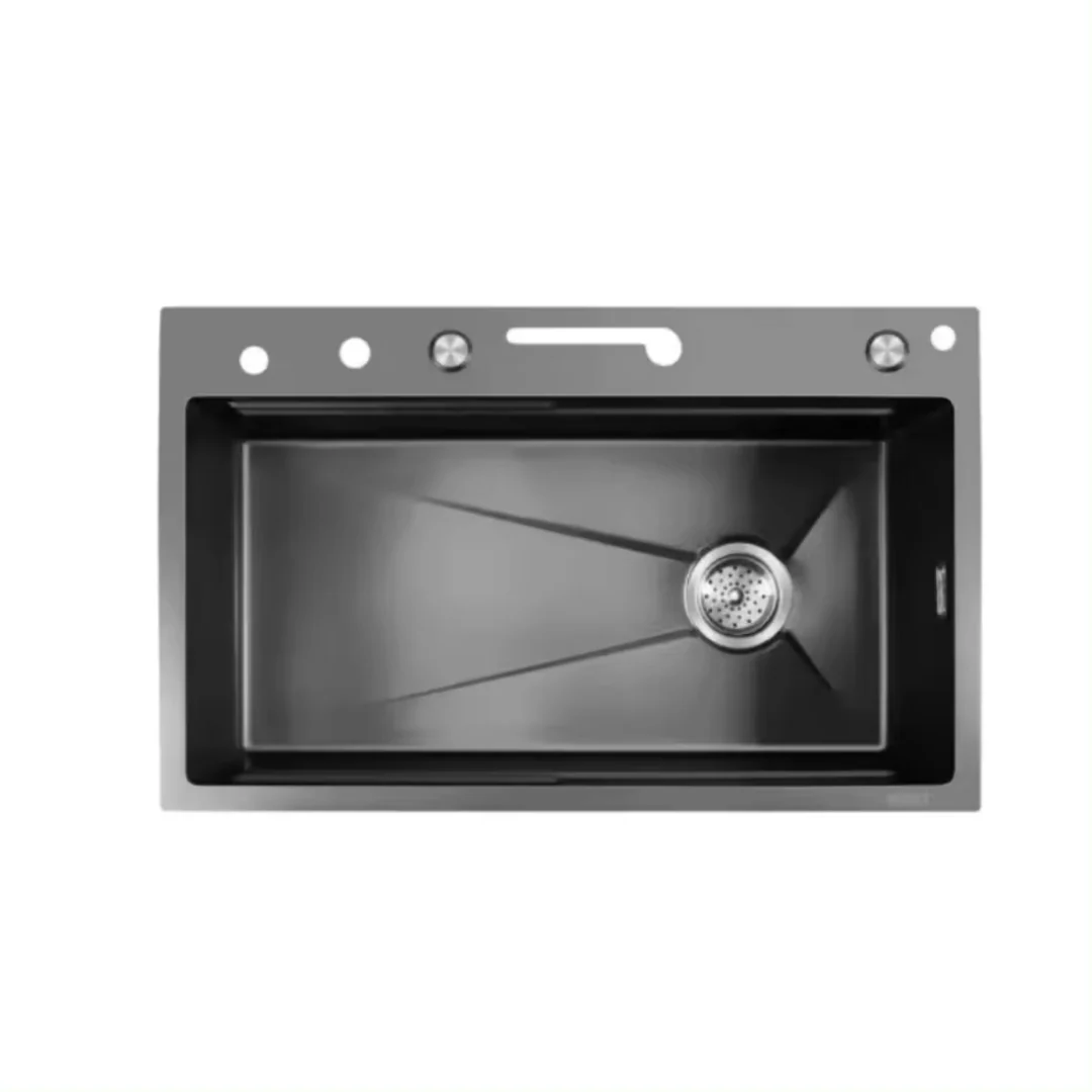 Fregador de Acero Inoxidable 304 1 Tina 5en1 750*460*220mm LS-7545B5 - Image 10