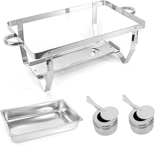 Chafing Dish Rectangular de Acero Inoxidable 11 Litros CHAF-11 - Image 6