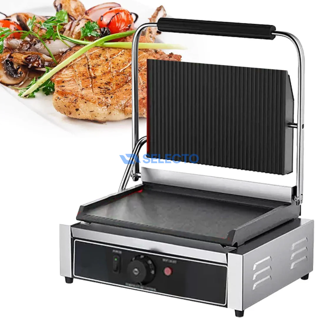 (LLEGANDO 30 DE MAYO) Plancha Panini Grill Arriba y Plano Abajo Eléctrica HEG-811EA