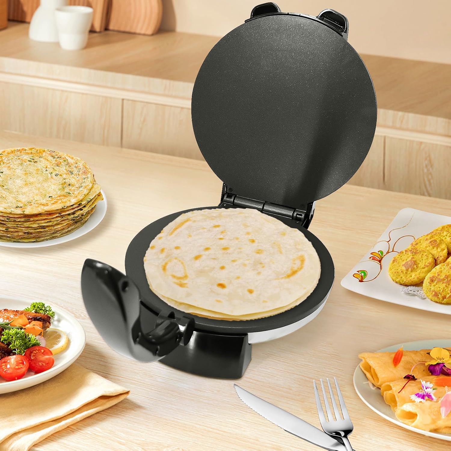 Tortillera de 10" Eléctrica 1100W MX-5005SA Prensa para tortilla. Tacos. - Image 2