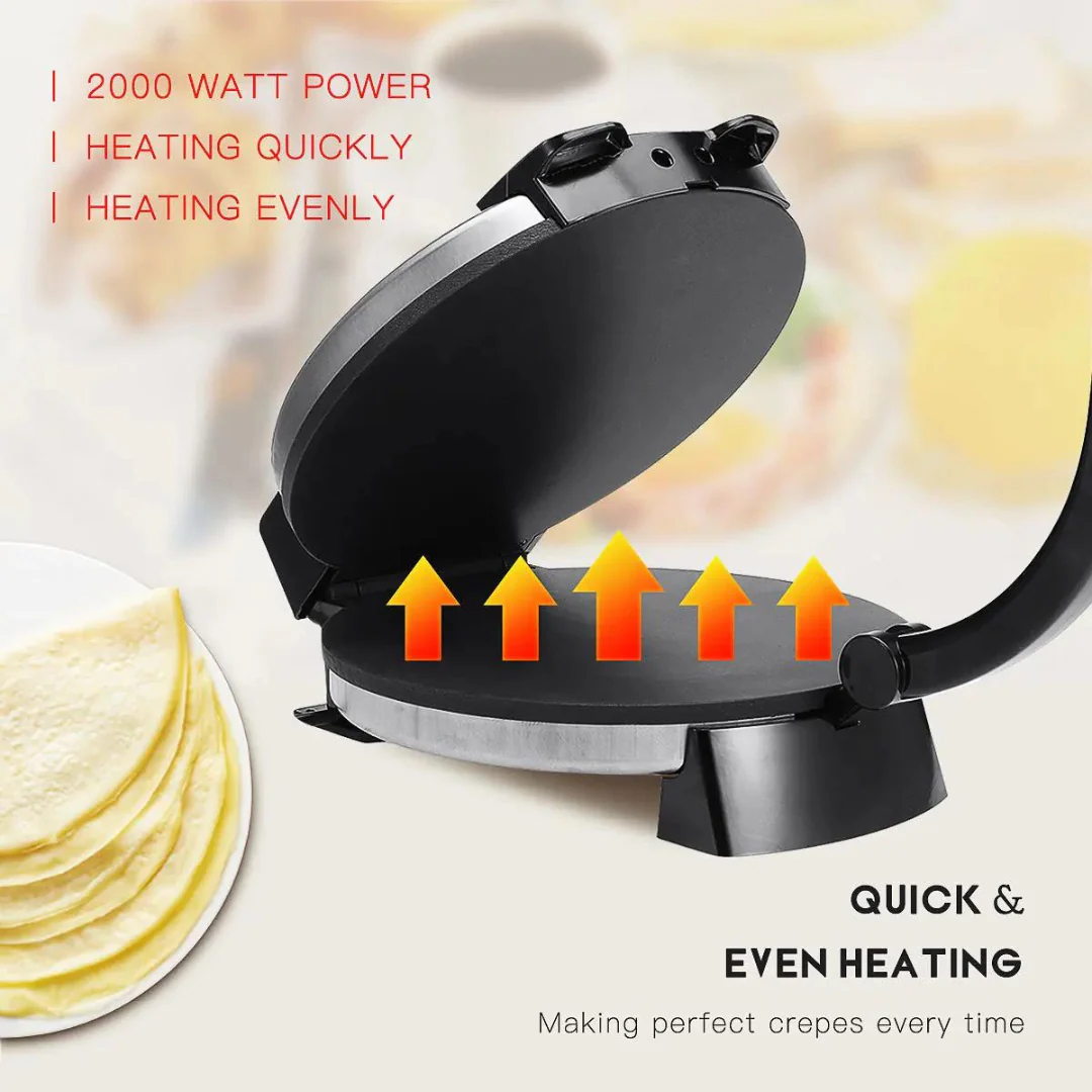 Tortillera de 10" Eléctrica 1100W MX-5005SA Prensa para tortilla. Tacos. - Image 5