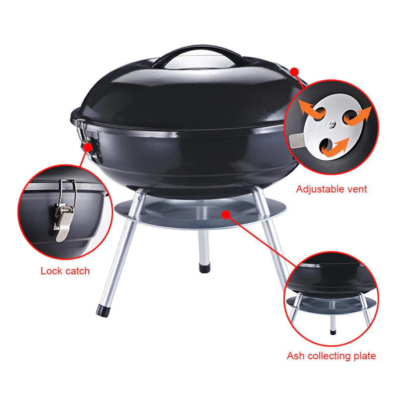 Barbacoa Asador a Carbón Portátil 14" NS433207 BBQ. - Image 5