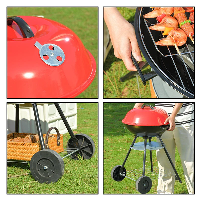 Barbacoa Asador a Carbón Portátil con Ruedas 17" NS423540 BBQ. - Image 3