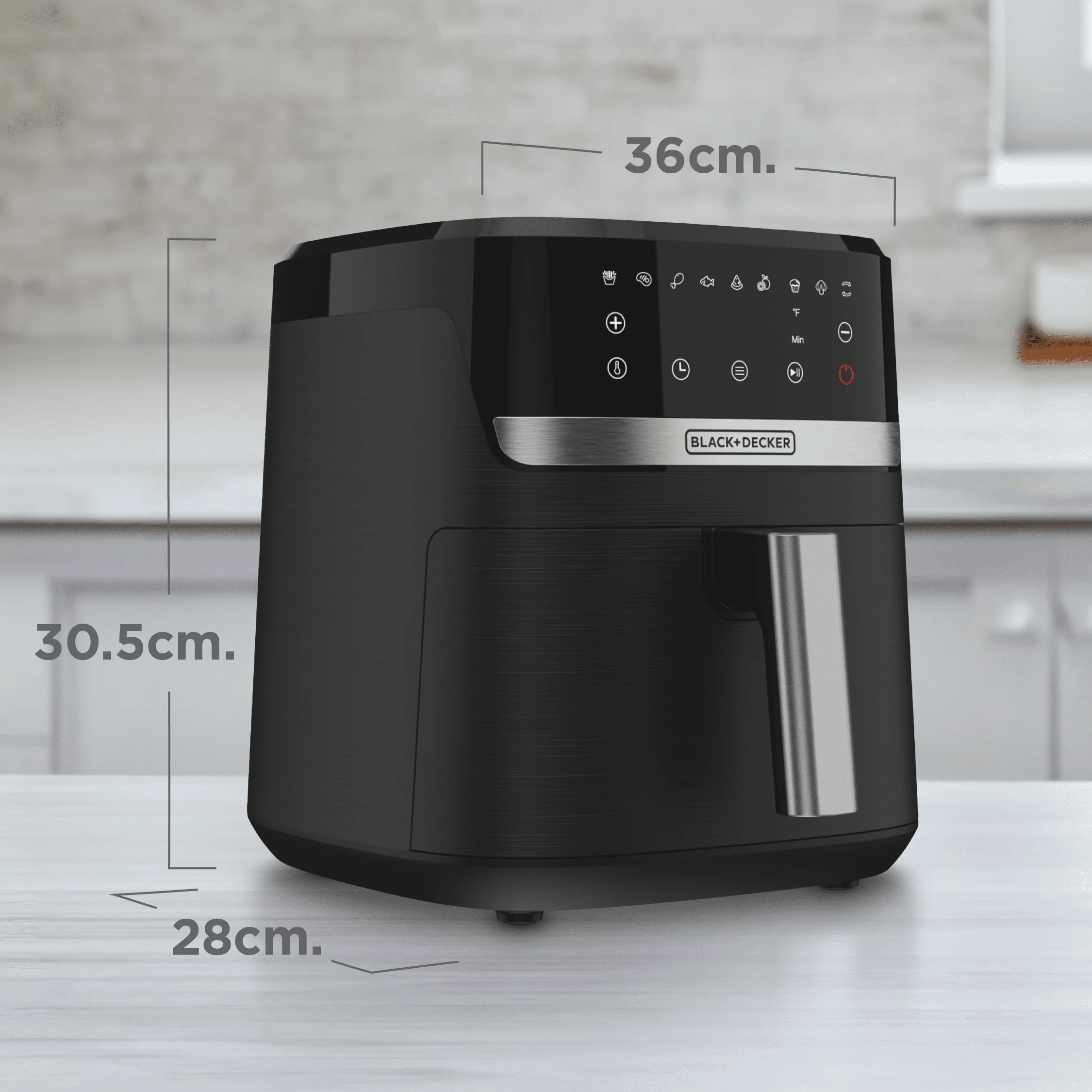 Freidora de Aire 5.5L Purifry 9 Funciones en 1 Black and Decker AFBD62-1BDLA - Image 11