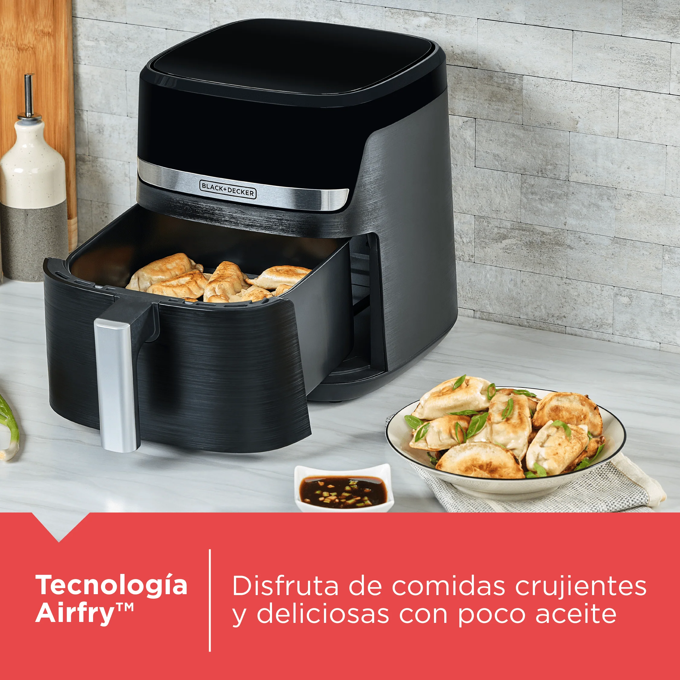 Freidora de Aire 5.5L Purifry 9 Funciones en 1 Black and Decker AFBD62-1BDLA - Image 4