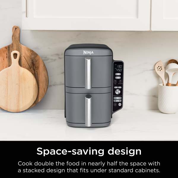 Freidora De Aire XL, 6 En 1 Ninja Double Stack. Air Fryer SL401 Doble De 9.5 Lt Antiadherente, Con Revestimiento De Cerámica. Ninja SL401 - Image 3