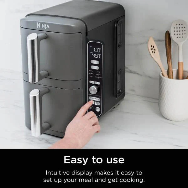 Freidora De Aire XL, 6 En 1 Ninja Double Stack. Air Fryer SL401 Doble De 9.5 Lt Antiadherente, Con Revestimiento De Cerámica. Ninja SL401 - Image 5