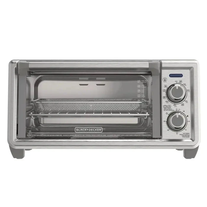Horno Tostador Freidora de Aiere 1150W Capacidad para 4 Rebanadas Black and Decker TO4125-0SDLA Tostahorno. - Image 2