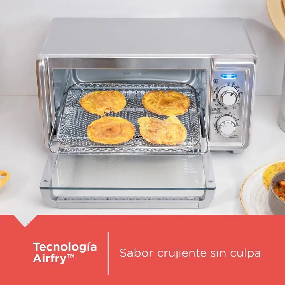 Horno Tostador Freidora de Aiere 1150W Capacidad para 4 Rebanadas Black and Decker TO4125-0SDLA Tostahorno. - Image 5