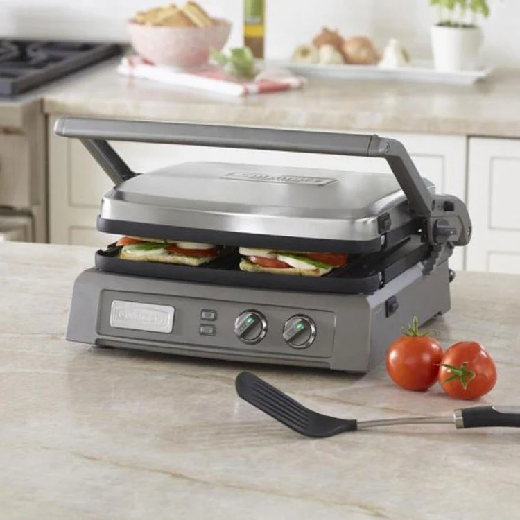 Plancha Panini Eléctrica Deluxe de Acero Inoxidable 1800W Cuisinart GR-150NAS - Image 2