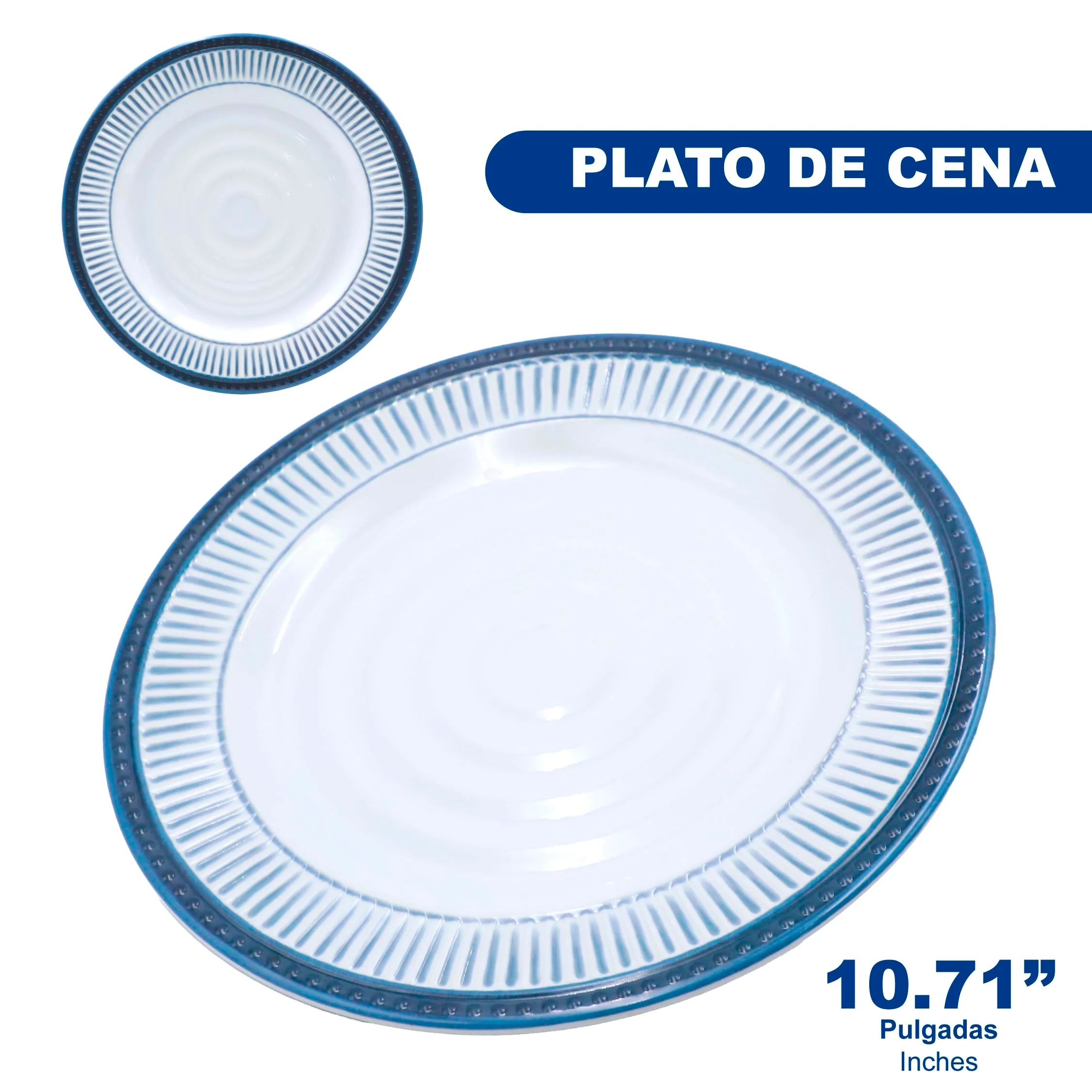 Plato de Melamina Redondo 10" ML015
