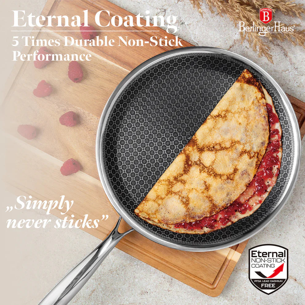 Sartén de Acero Inoxidable Pancake Pan 26cm Eternal Collection Berlinger Haus BH-8506N - Image 3