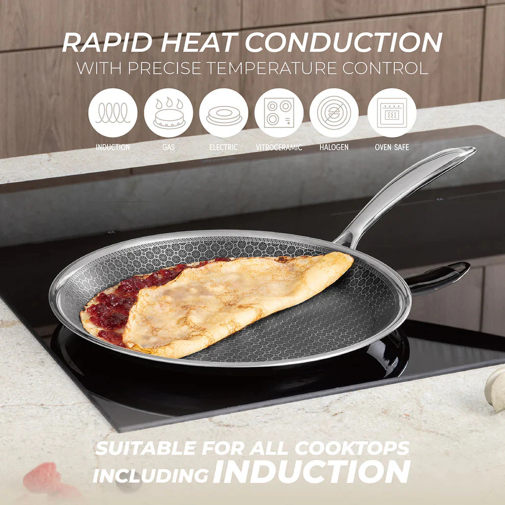 Sartén de Acero Inoxidable Pancake Pan 26cm Eternal Collection Berlinger Haus BH-8506N - Image 7