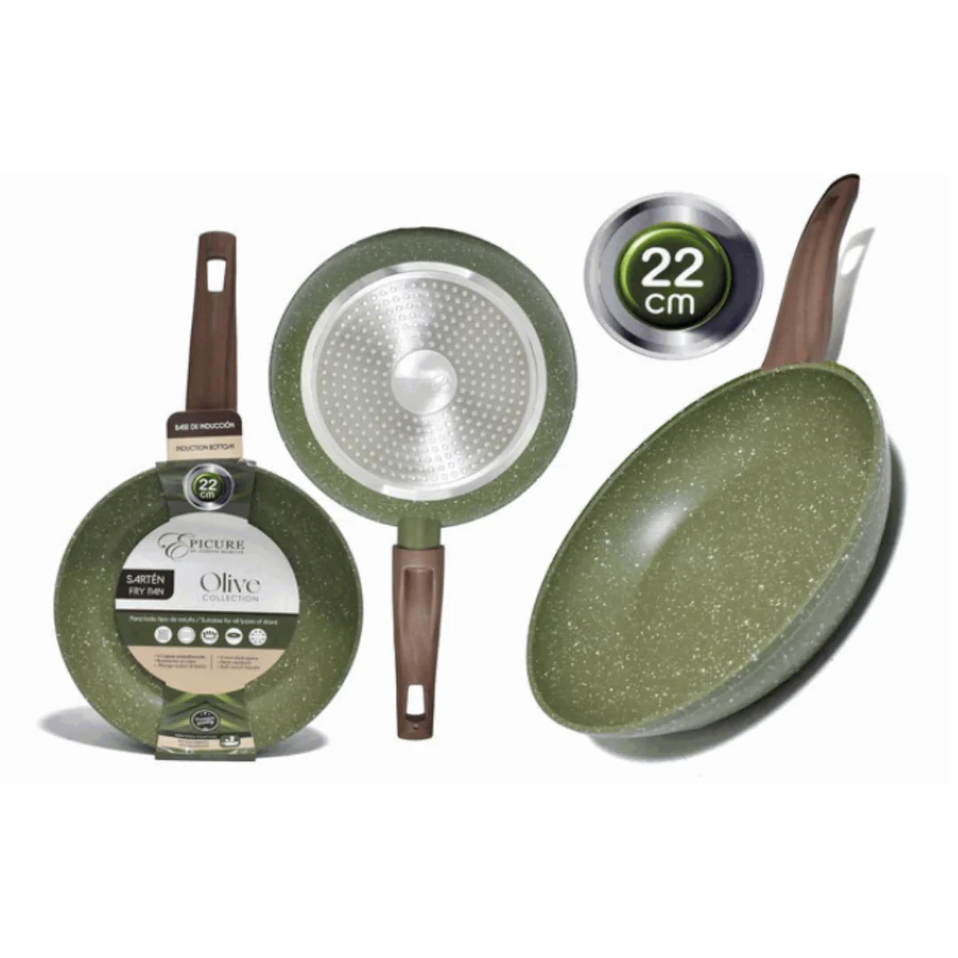 Sartén de Aluminio 22cm Olive EP-FP-061