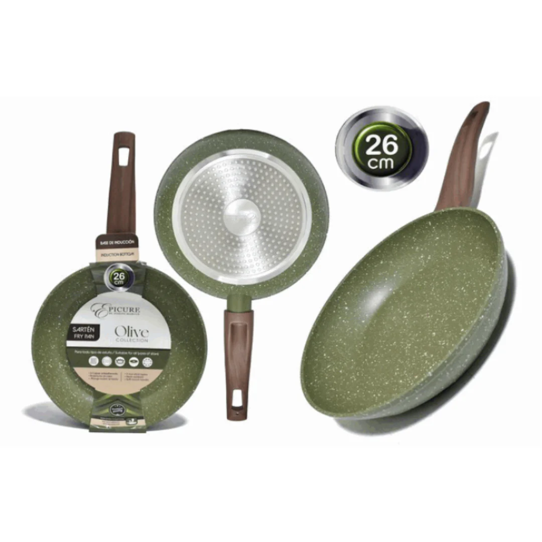 Sartén de Aluminio 26cm Olive EP-FP-063