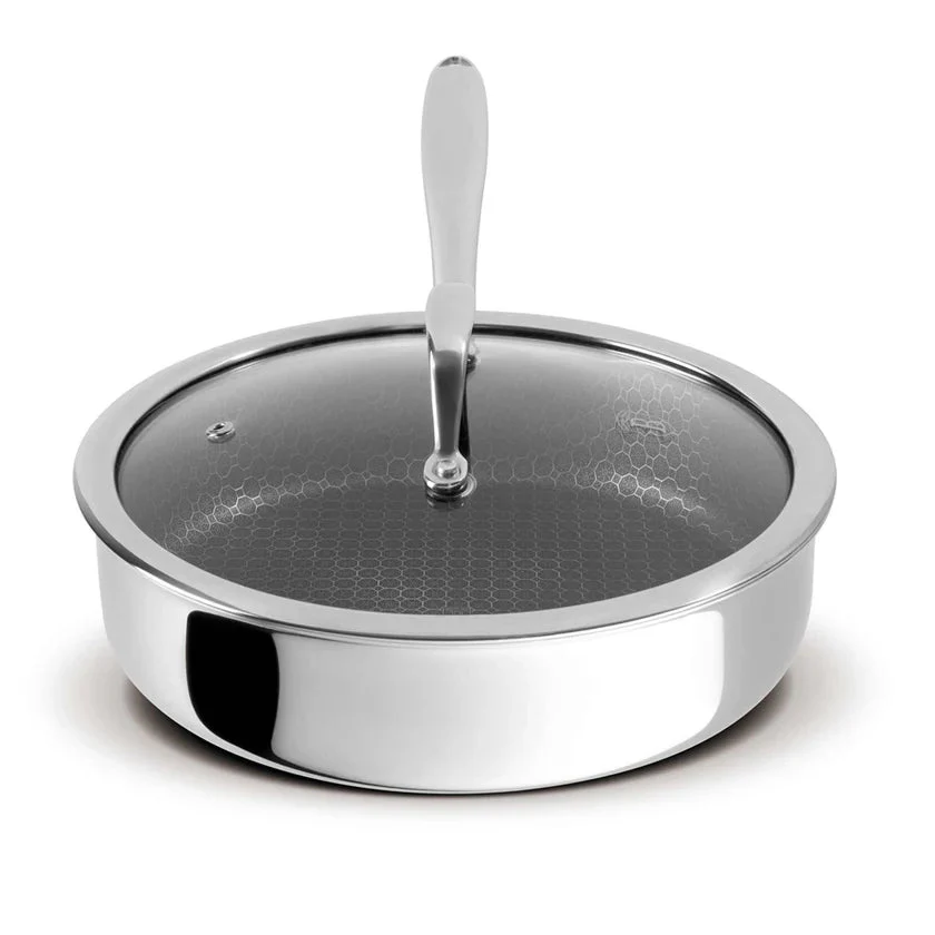 Sartén Hondo de Acero Inoxidable con Tapa de Vidrio 24cm Berlinger Haus - Image 10