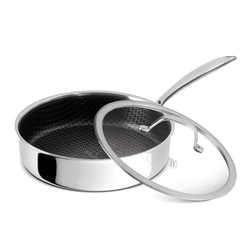 Sartén Hondo de Acero Inoxidable con Tapa de Vidrio 24cm Berlinger Haus - Image 20