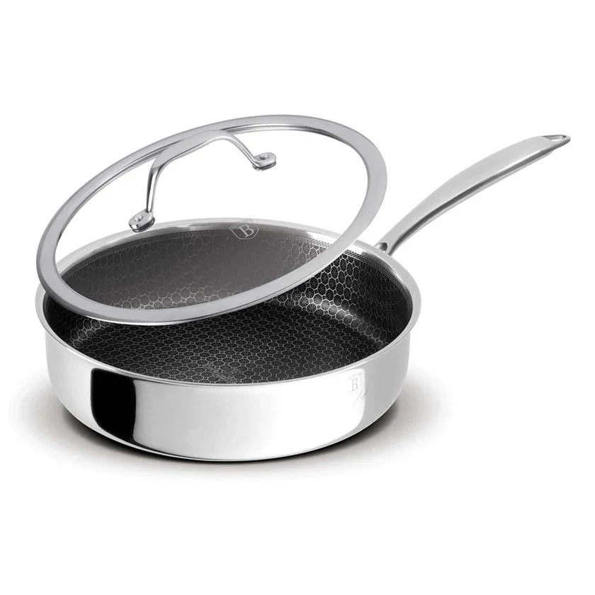 Sartén Hondo de Acero Inoxidable con Tapa de Vidrio 24cm Berlinger Haus - Image 21