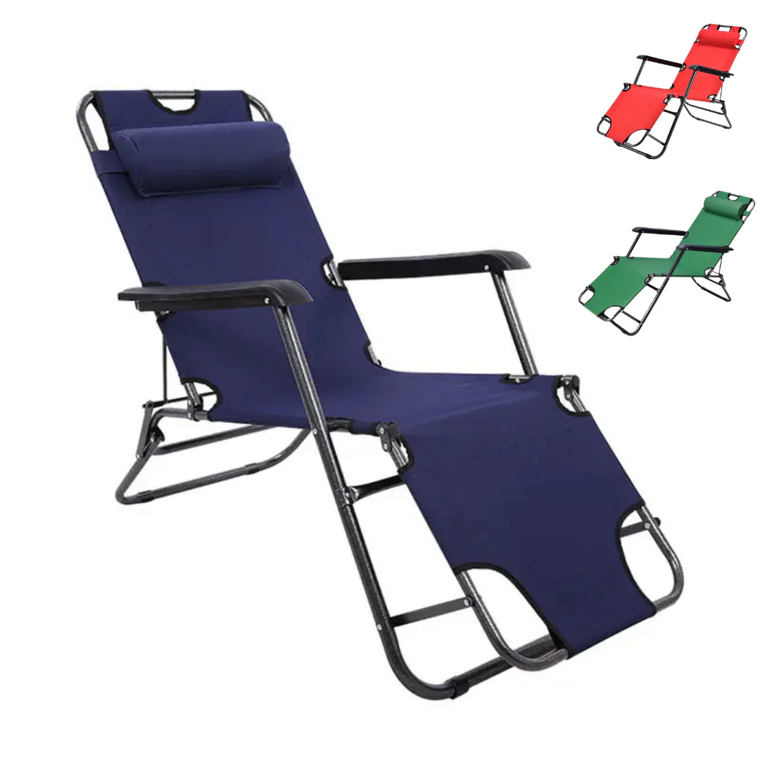 Silla Playera Reclinable Plegable 153x60x79cm BCH-NM05