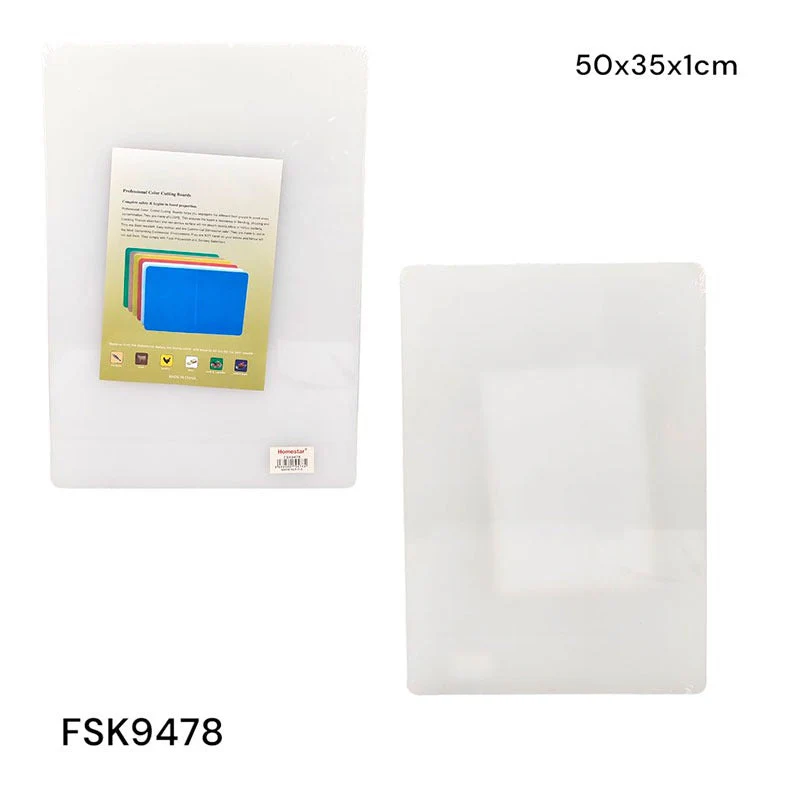 Tabla de Picar Plástico Blanco 50x35x1cm FSK9478