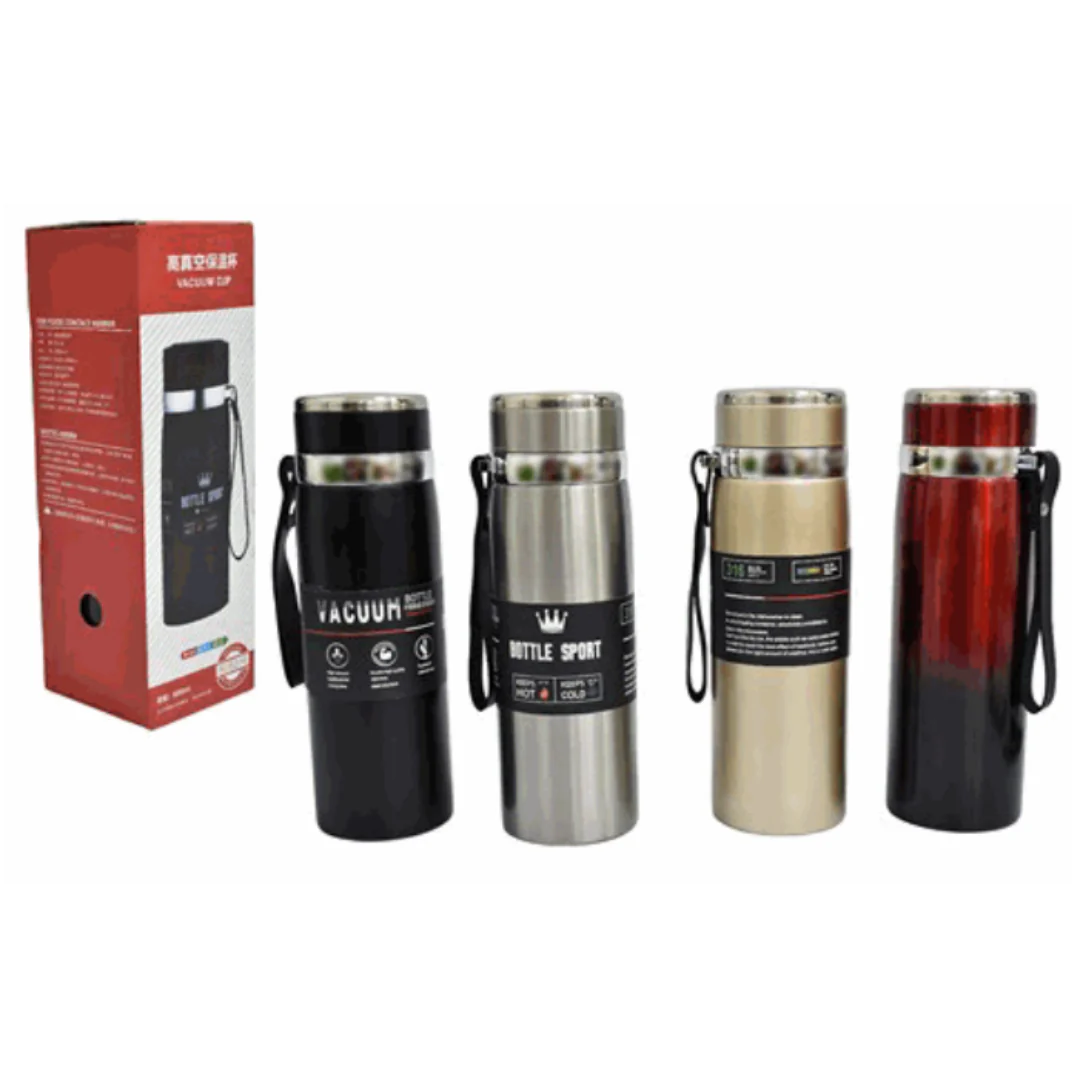 Termo de Agua en Acero Inoxidable 800ml Mantiene Caliente y Frío 83973