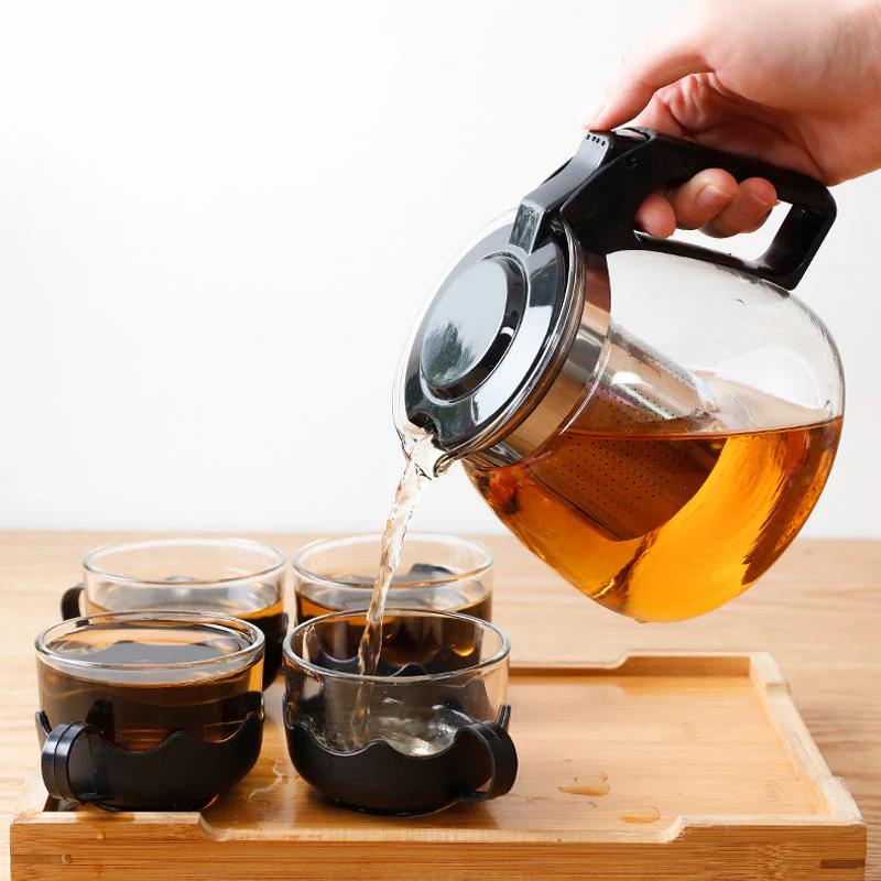 Tetera para Té + 4 Tazas de Vidrio 86998 - Image 2