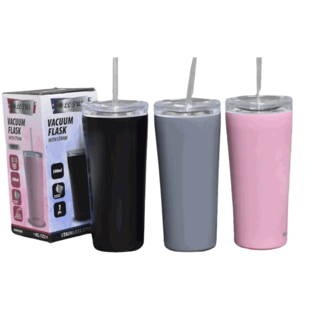 Vaso Térmico 500ml Mantiene Frío y Caliente Lotus SV-K518-MIX