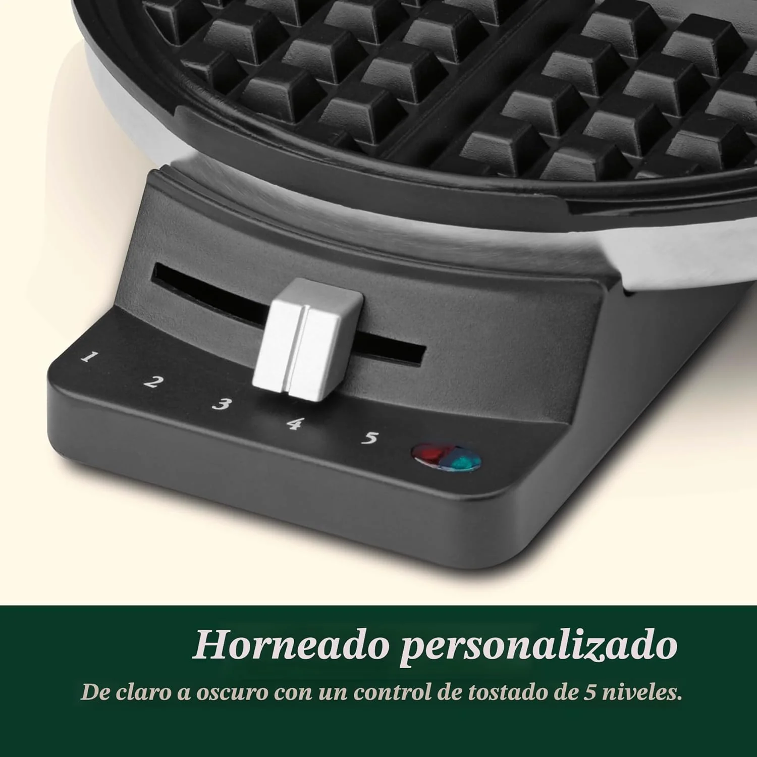 Waflera Eléctrica Redondo Cuisinart WMR-CANAS Waffle. Wafle. - Image 7